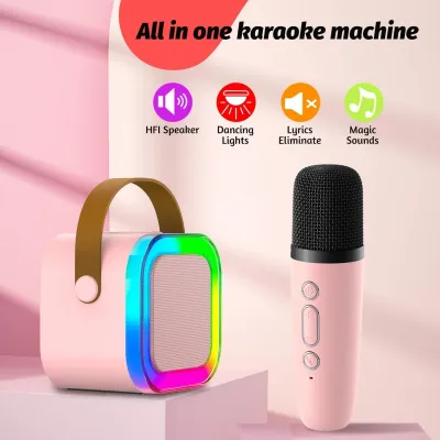 k12 Portable Karaoke Set with LED Bluetooth Speaker