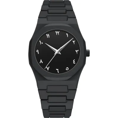 Arabic Men's Sketch Comic Style Watch