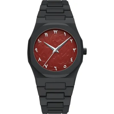 Arabic Men's Sketch Comic Style Watch